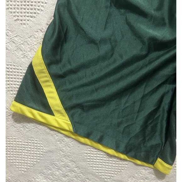 NCAA Oregon Ducks Nike Dri Fit Green Basketball Shorts Size L Drawstring Pockets - Picture 3 of 13